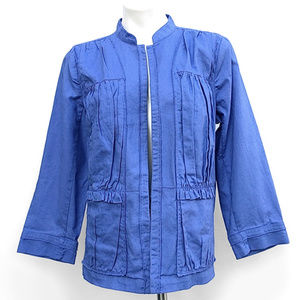 Chico's Linen Cotton Lightweight Open Jacket L